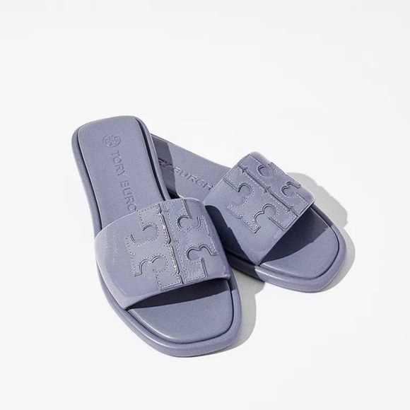 💯% AUTHENTIC Tory Burch Women's Double T Sport Slide Sandals - Picture 3 of 6